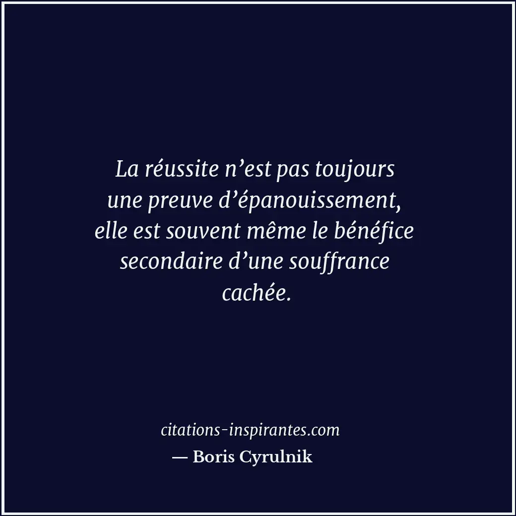 Citation de Boris Cyrulnik