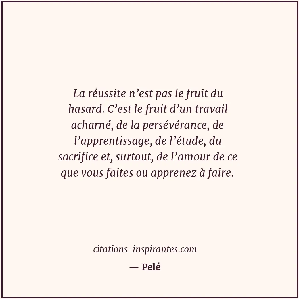 Citation de Pelé