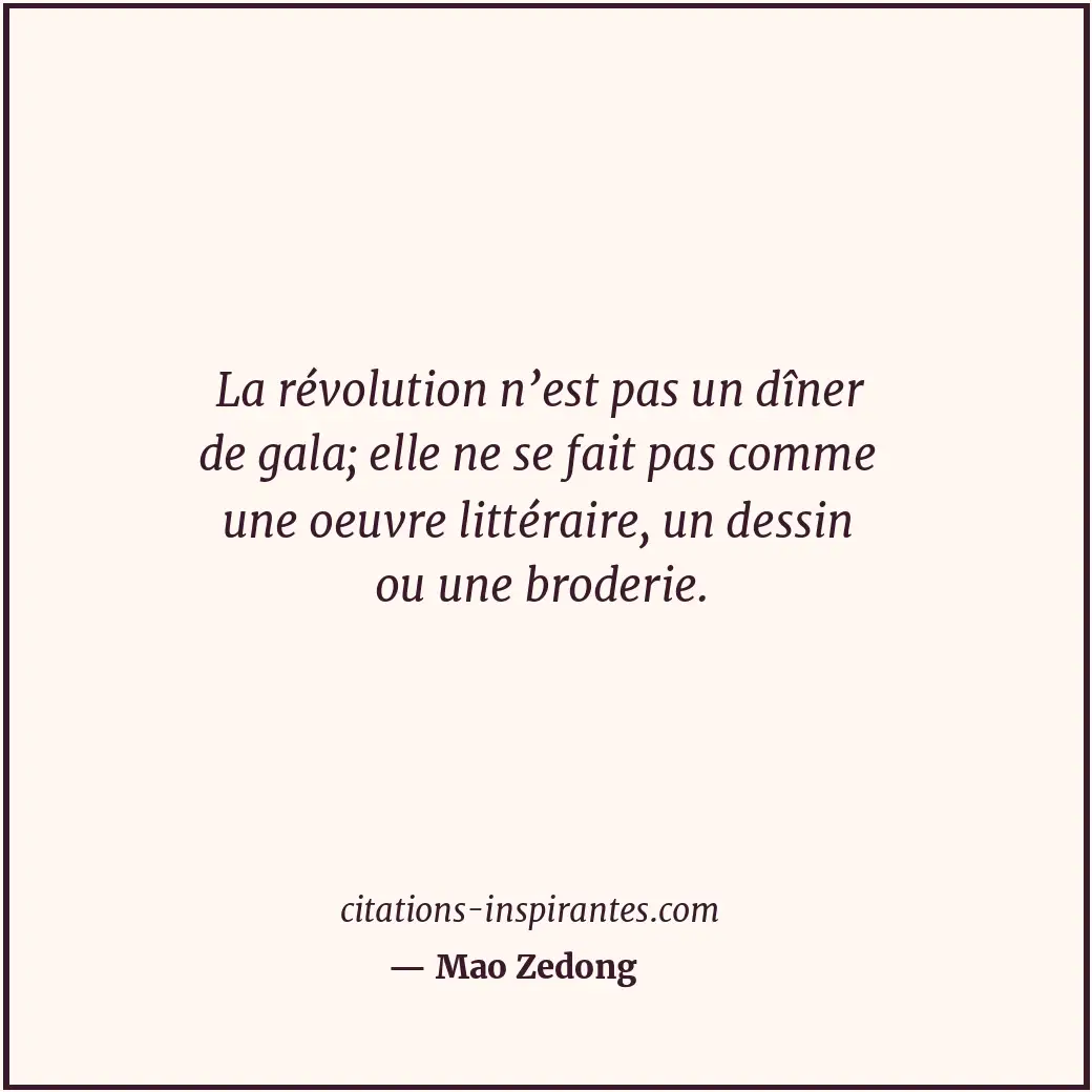 Citation de Mao Zedong