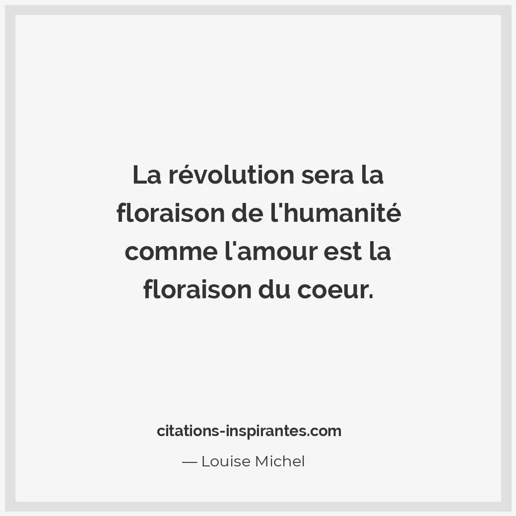 Citation de Louise Michel