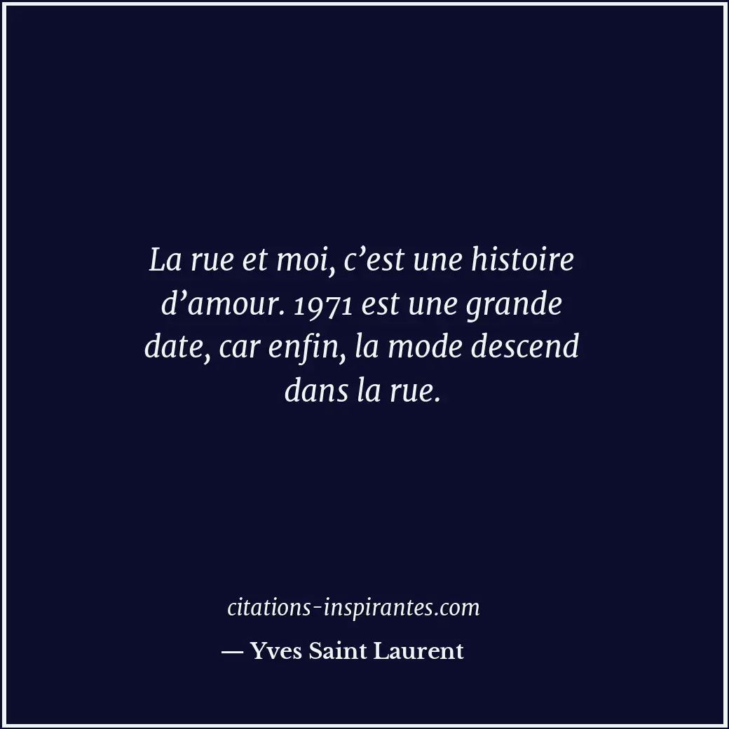 Citation de Yves Saint Laurent