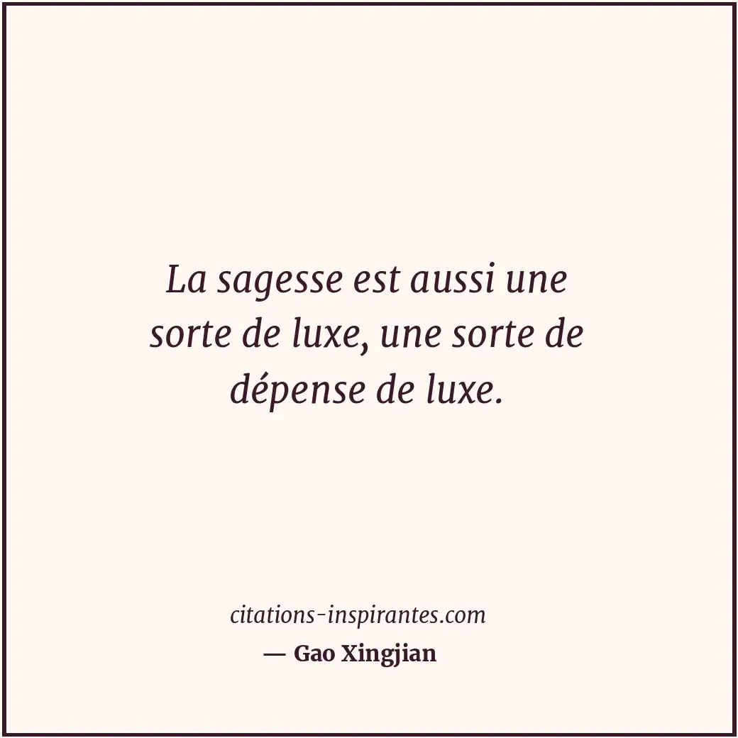 Citation de Gao Xingjian
