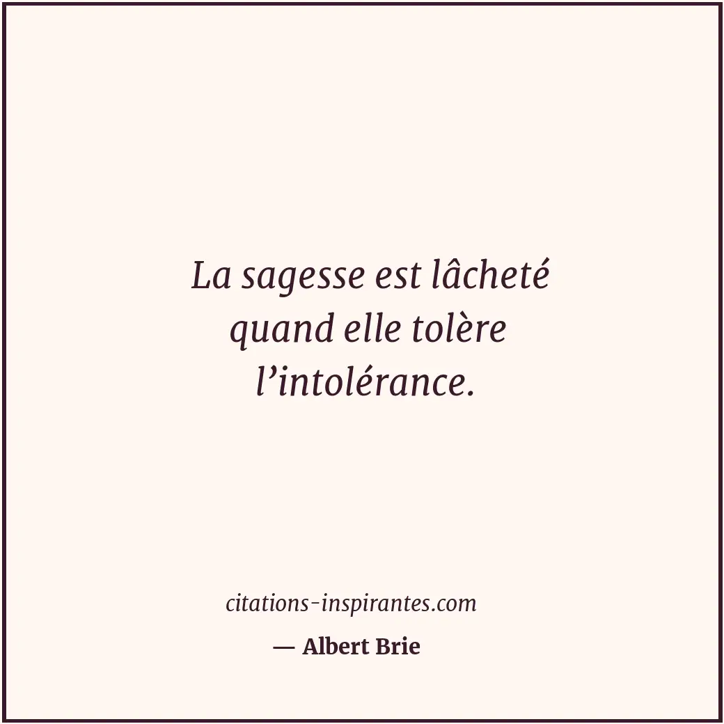 Citation de Albert Brie