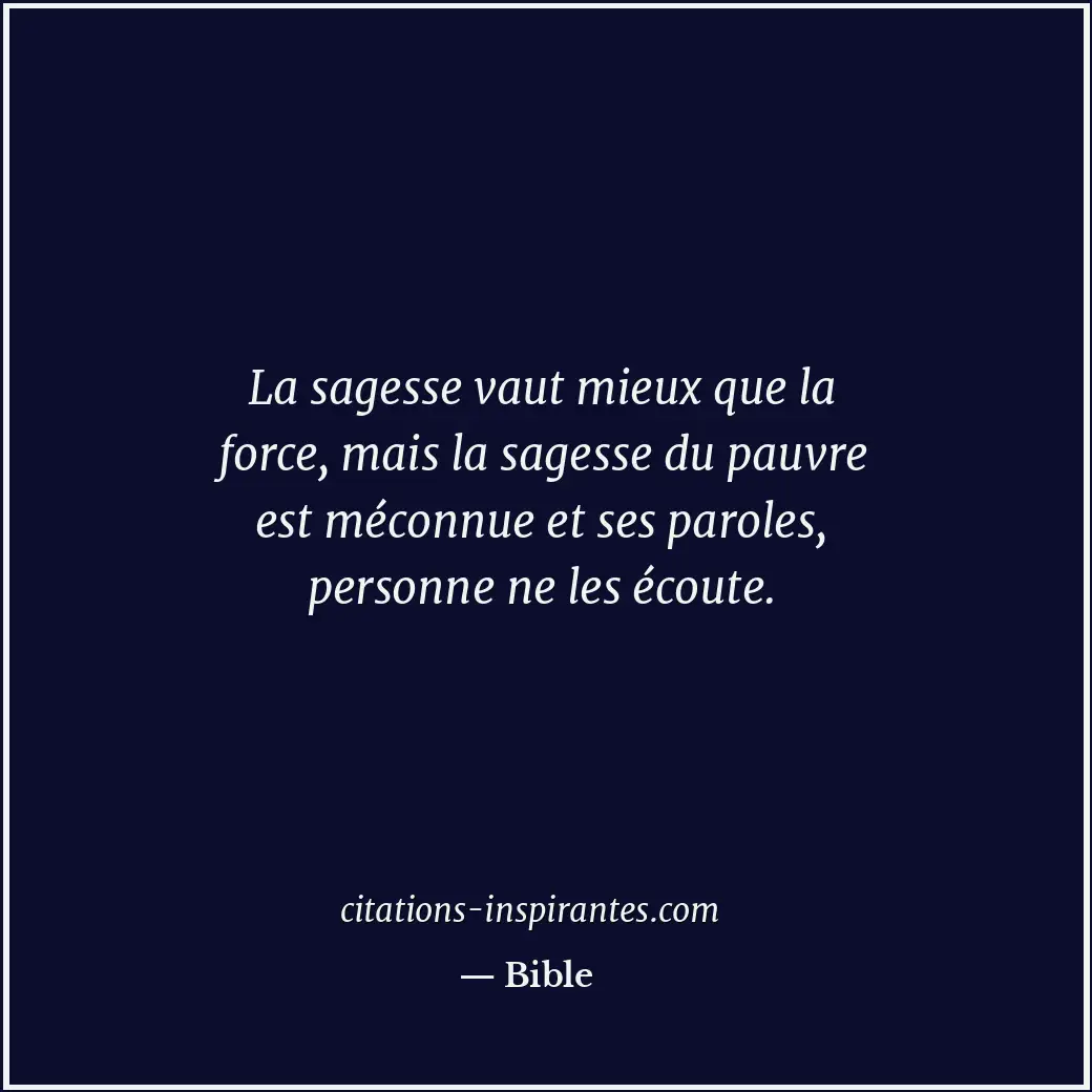 Citation de Bible