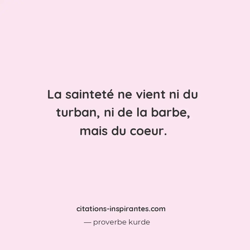 Citation de proverbe kurde