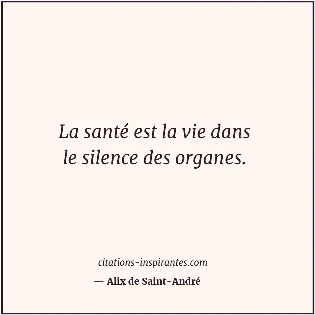 Citation de Alix de Saint-André