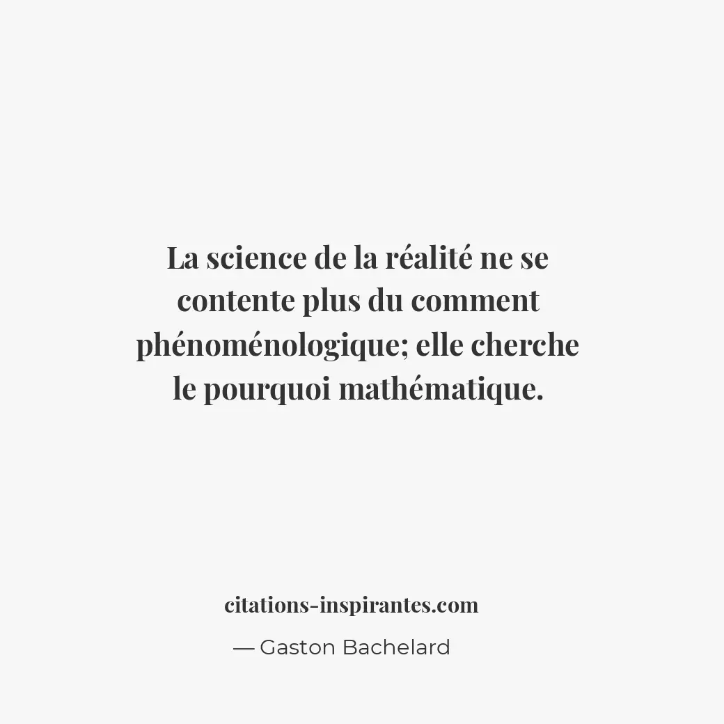 Citation de Gaston Bachelard