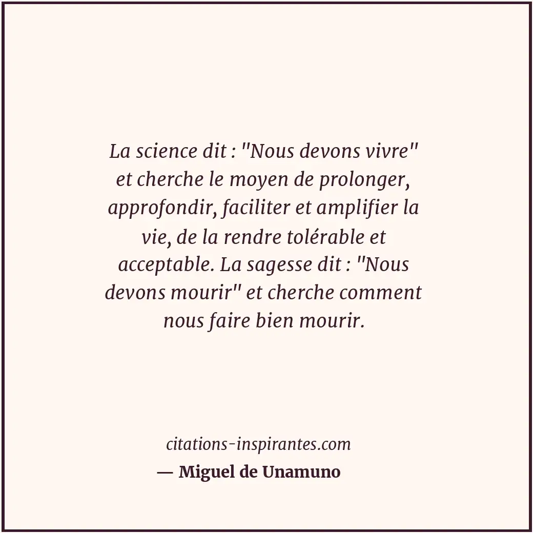 Citation de Miguel de Unamuno