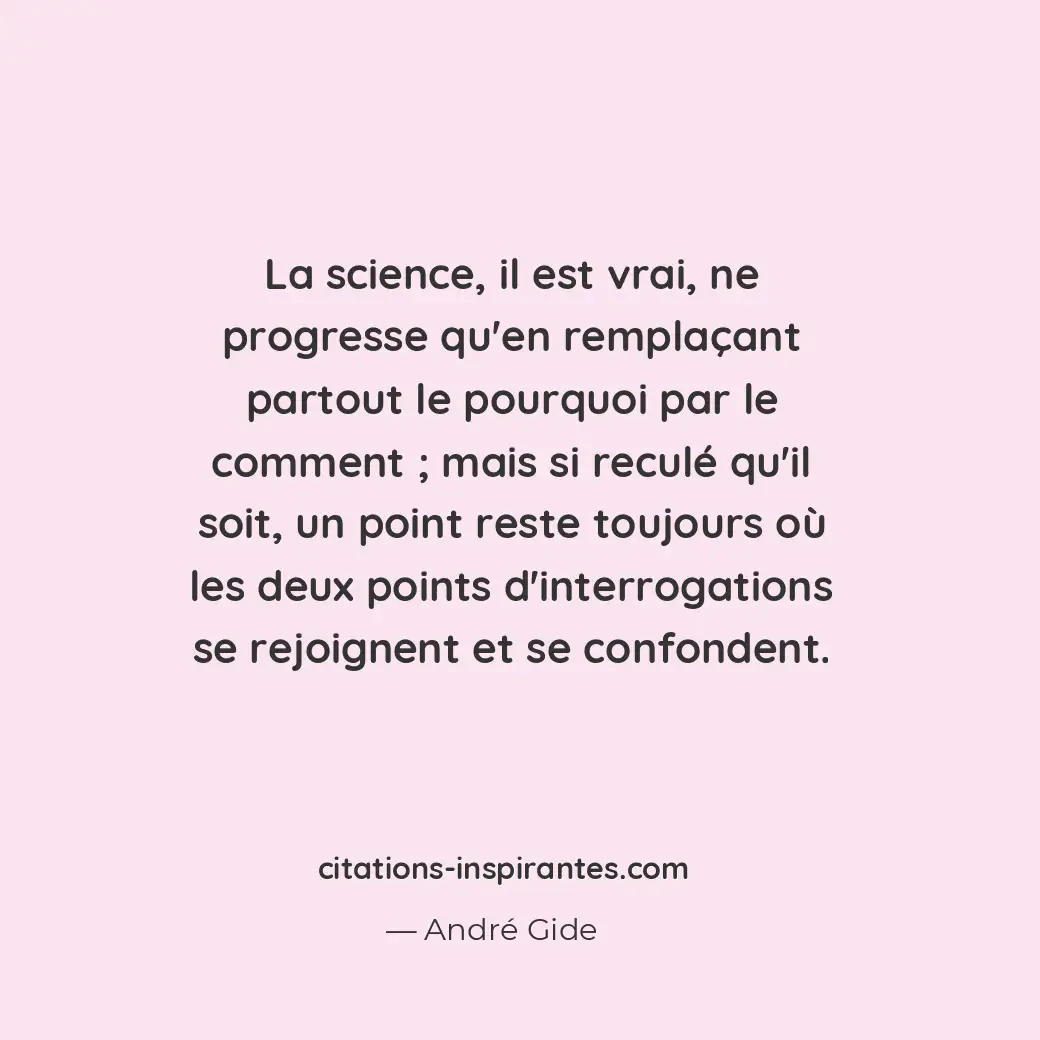 Citation de André Gide