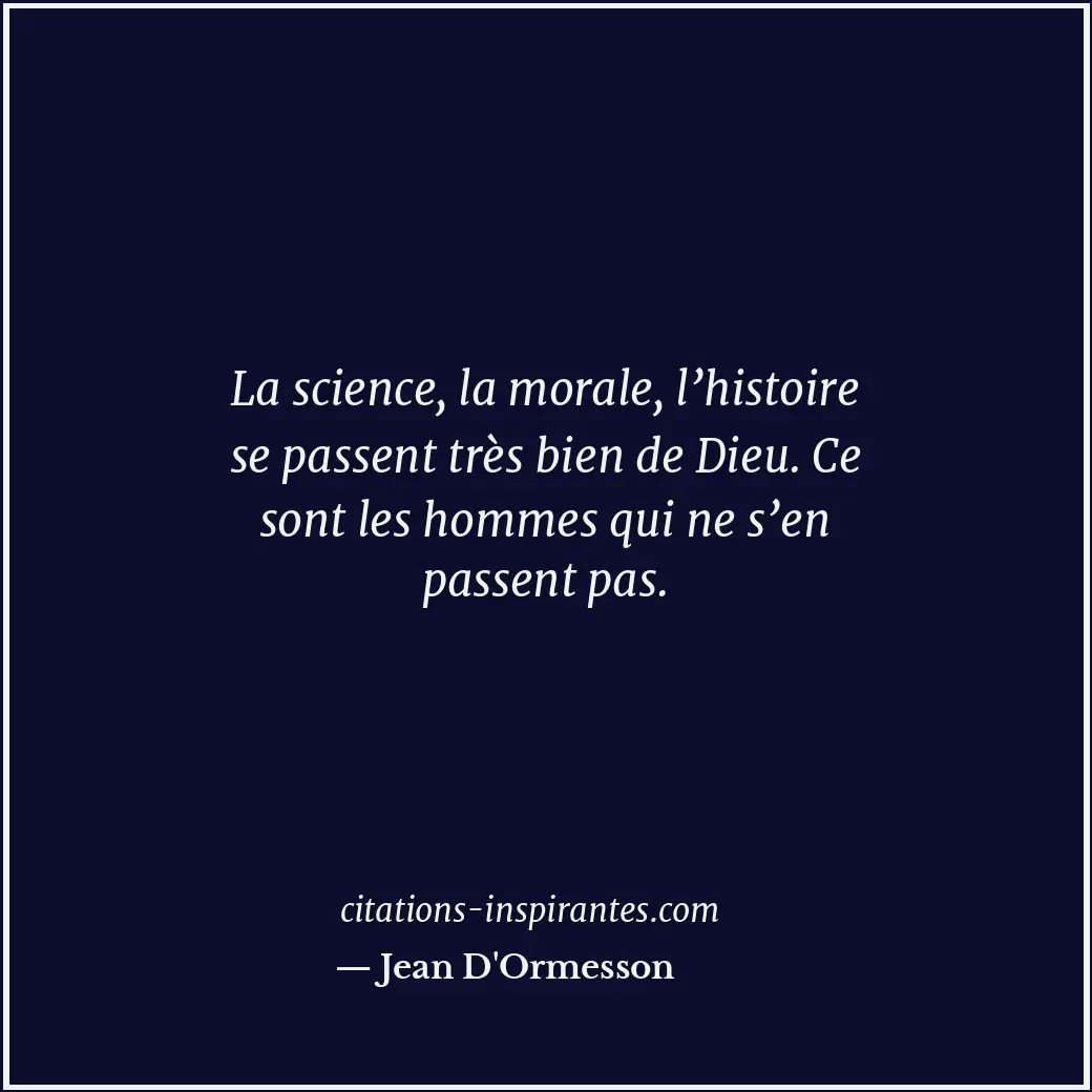 Citation de Jean D'Ormesson