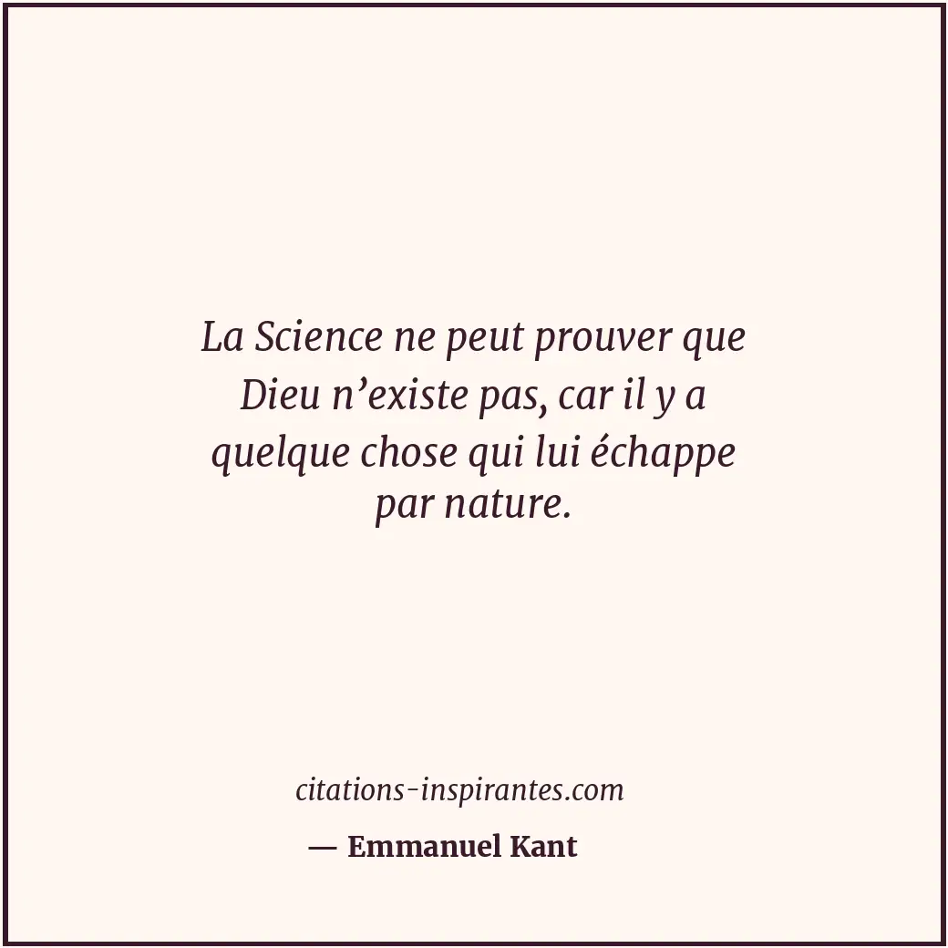 Citation de Emmanuel Kant
