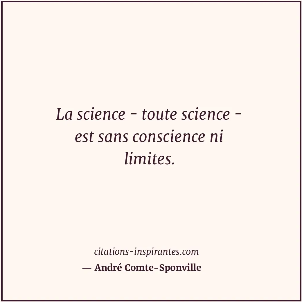 Citation de André Comte-Sponville