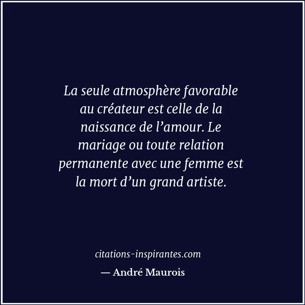 Citation de André Maurois