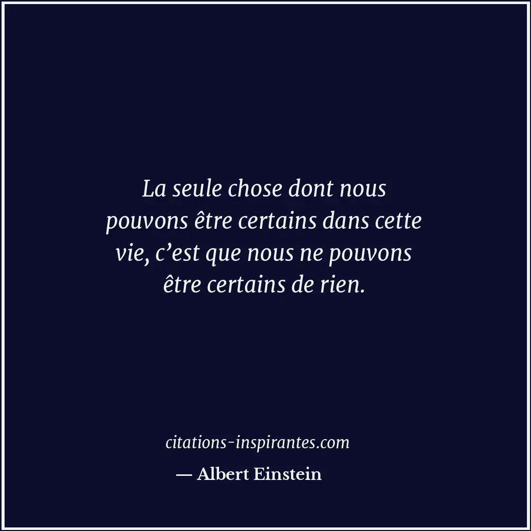 Citation de Albert Einstein