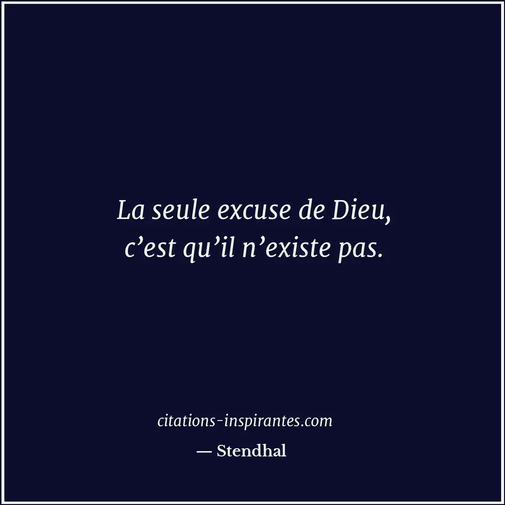 Citation de Stendhal