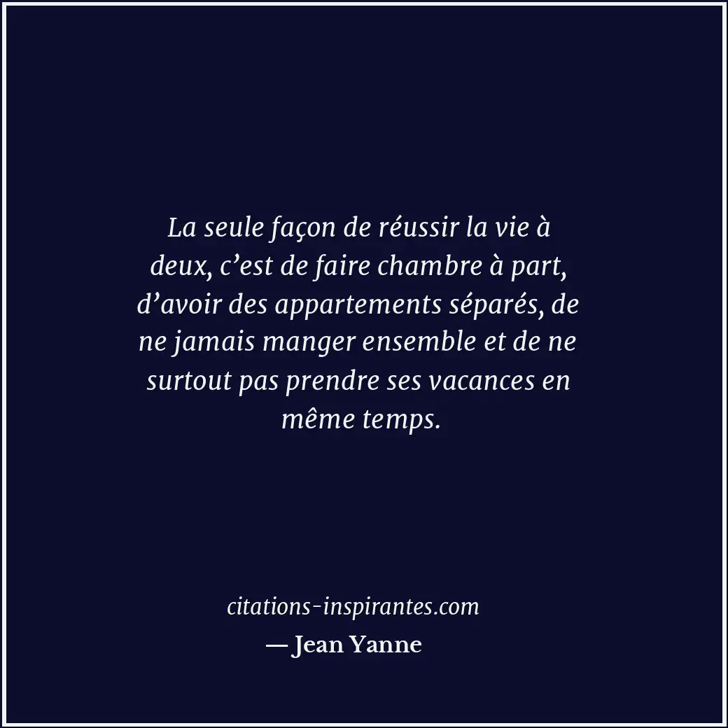 Citation de Jean Yanne