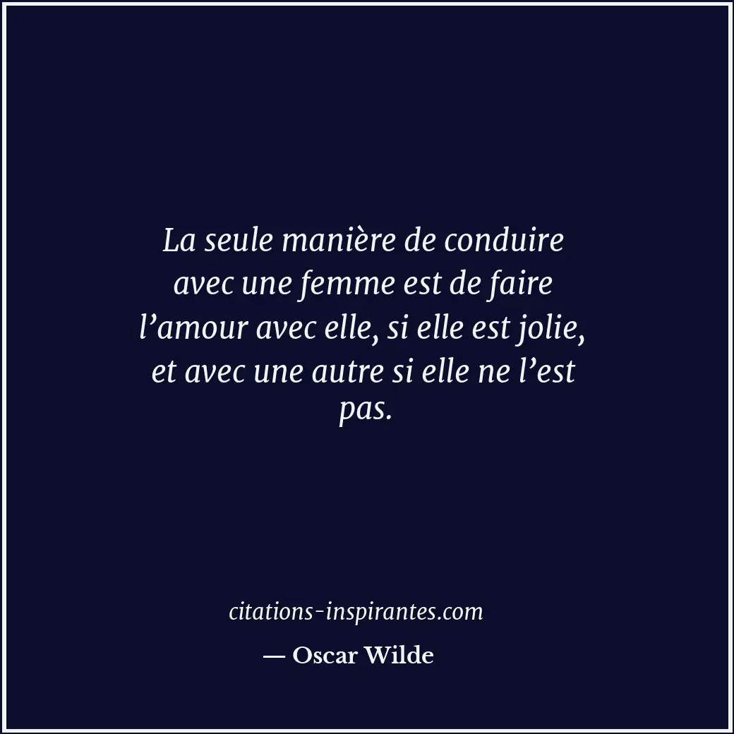 Citation de Oscar Wilde