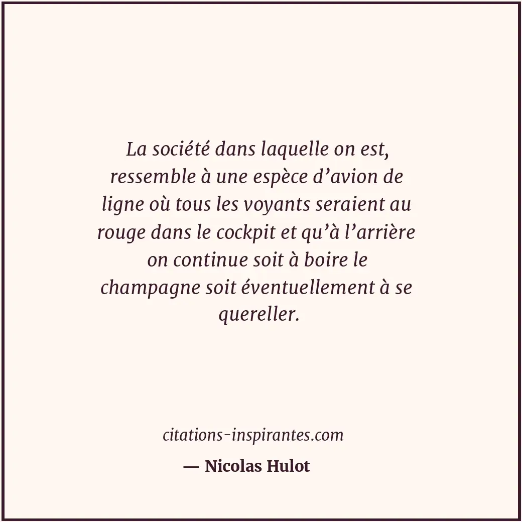 Citation de Nicolas Hulot