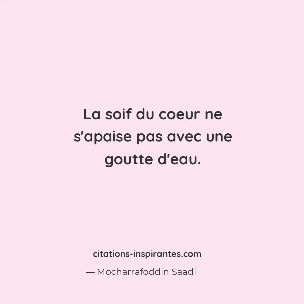 Citation de Mocharrafoddin Saadi