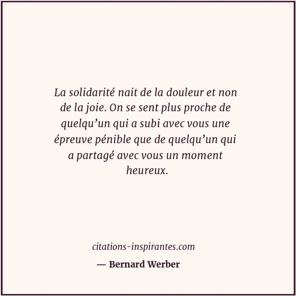 Citation de Bernard Werber