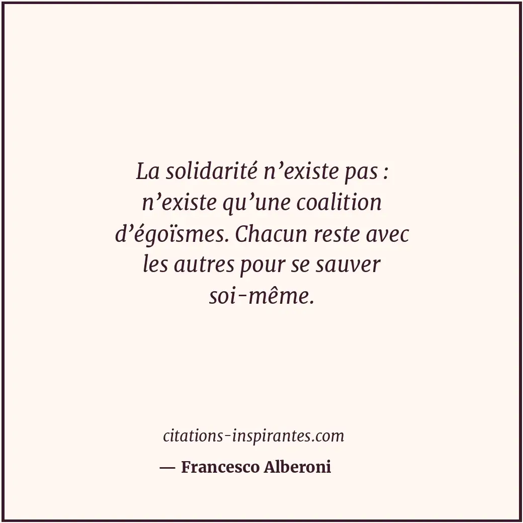 Citation de Francesco Alberoni