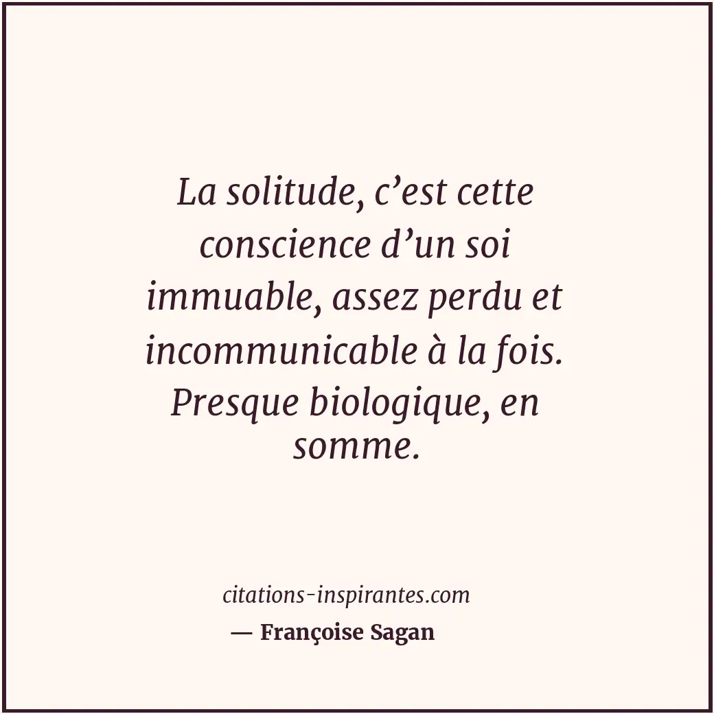 Citation de Françoise Sagan