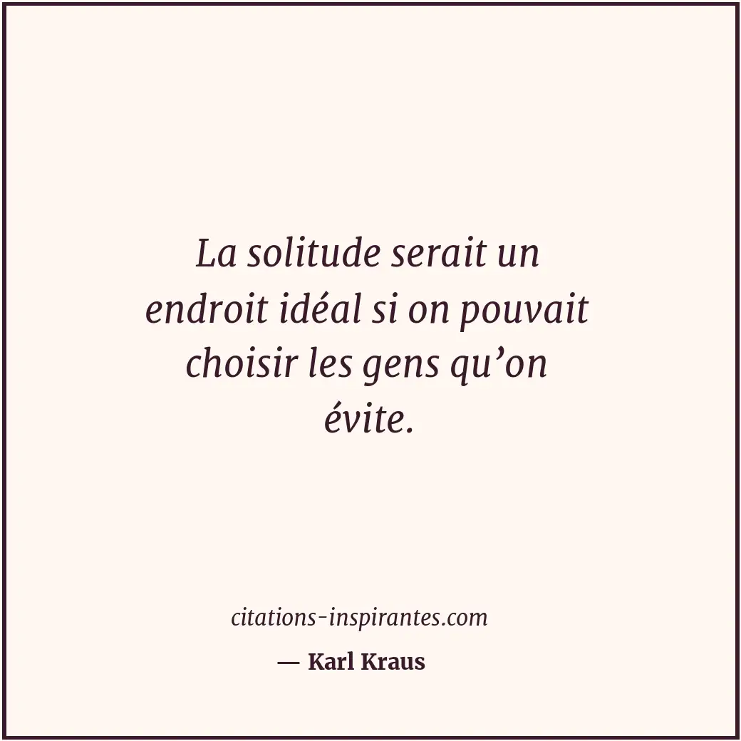 Citation de Karl Kraus