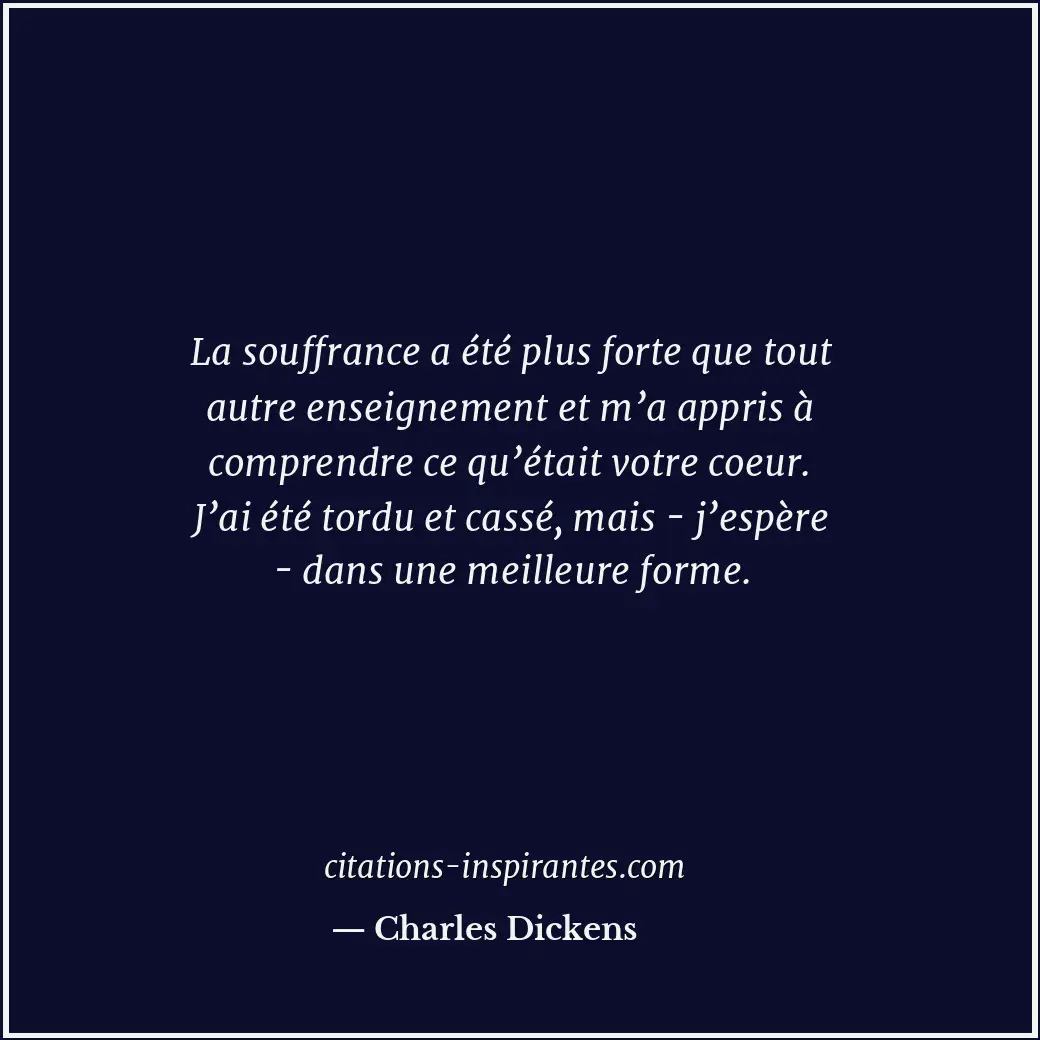 Citation de Charles Dickens