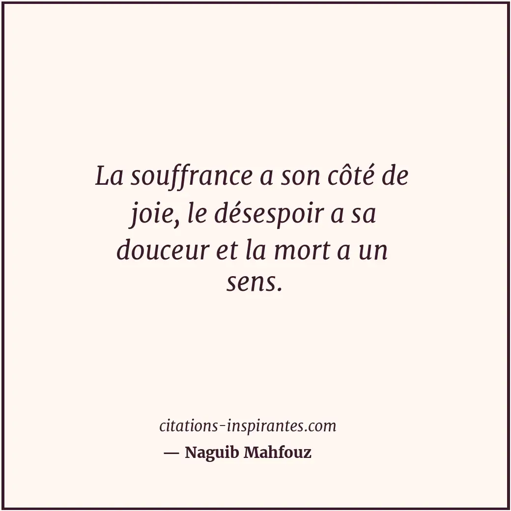 Citation de Naguib Mahfouz