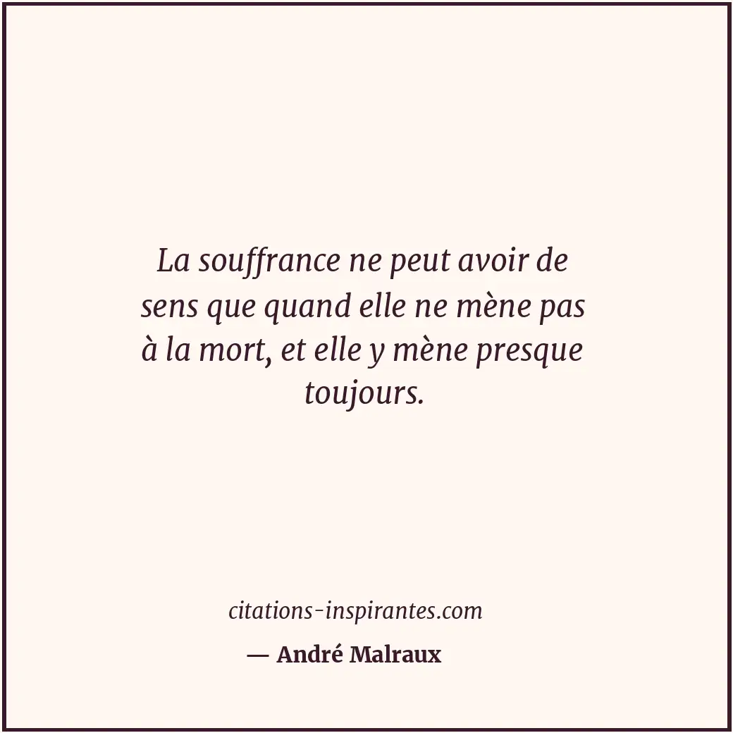 Citation de André Malraux