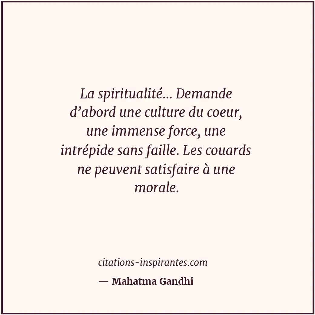 Citation de Mahatma Gandhi