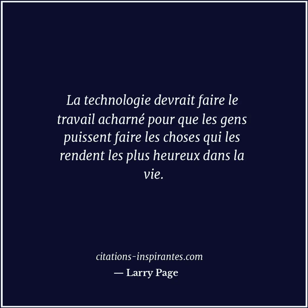 Citation de Larry Page
