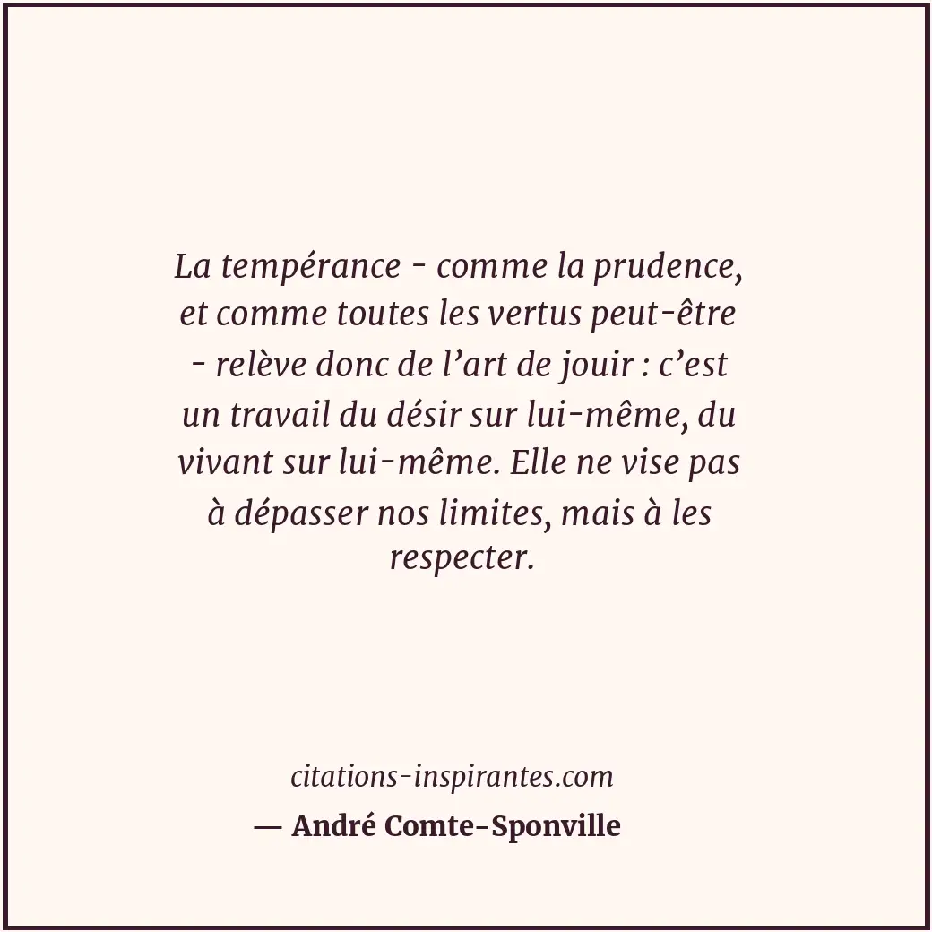 Citation de André Comte-Sponville