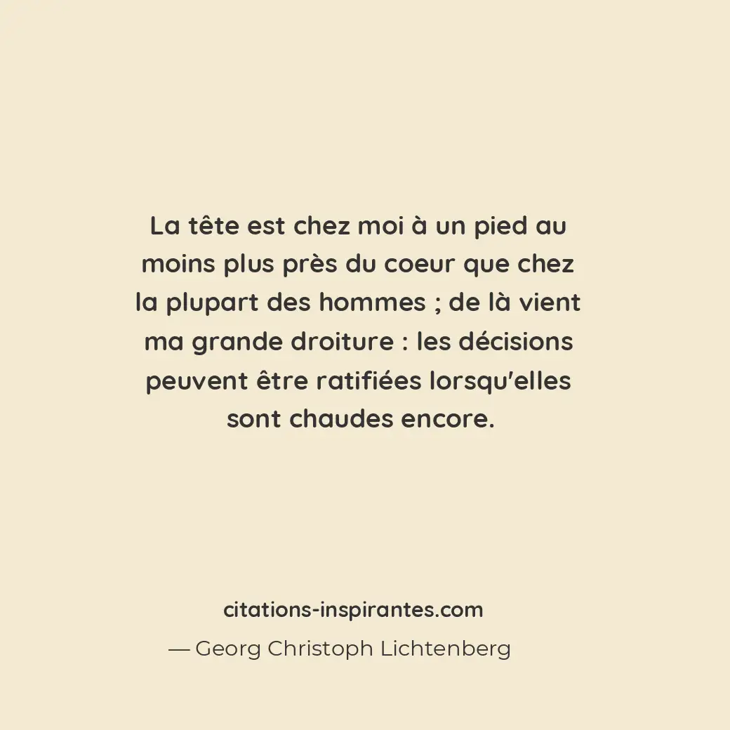 Citation de Georg Christoph Lichtenberg