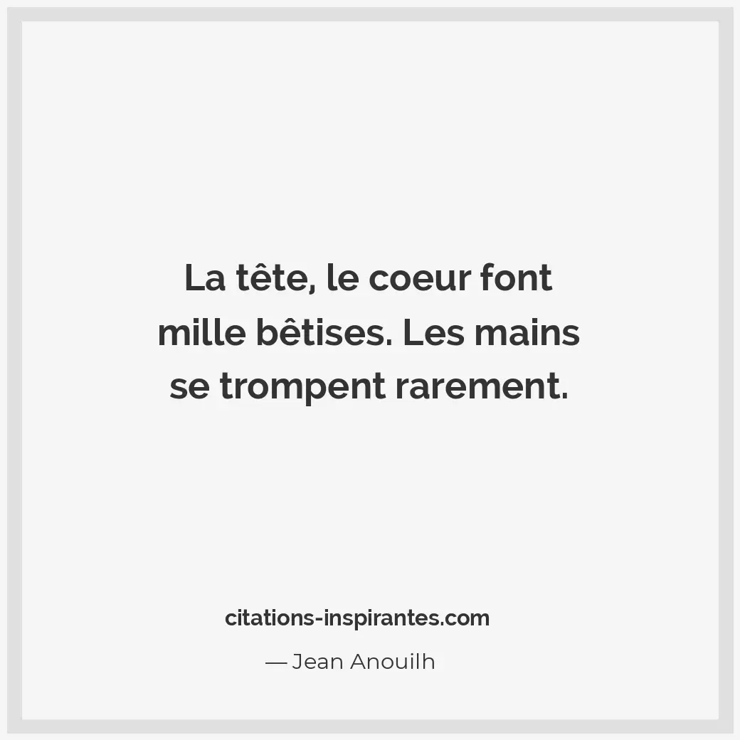 Citation de Jean Anouilh