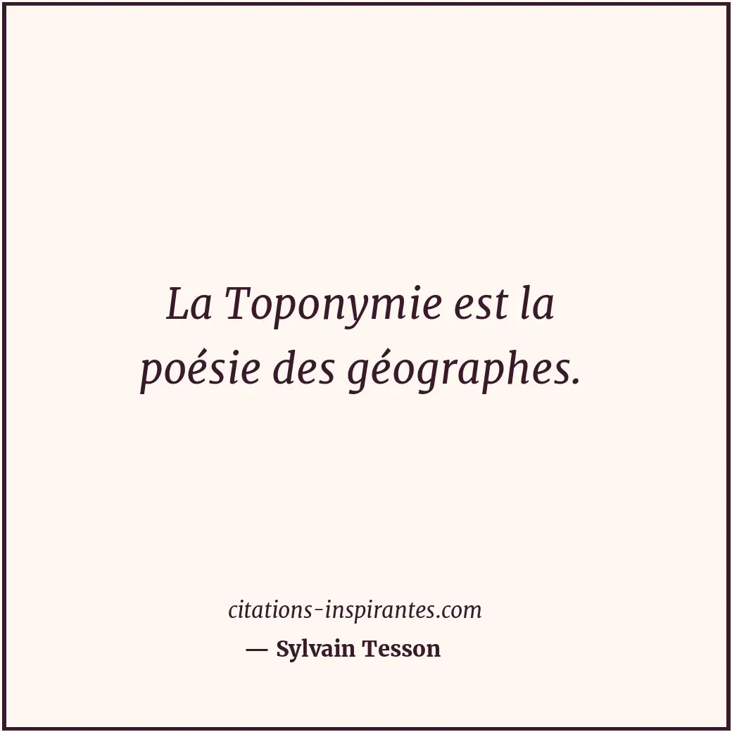 Citation de Sylvain Tesson