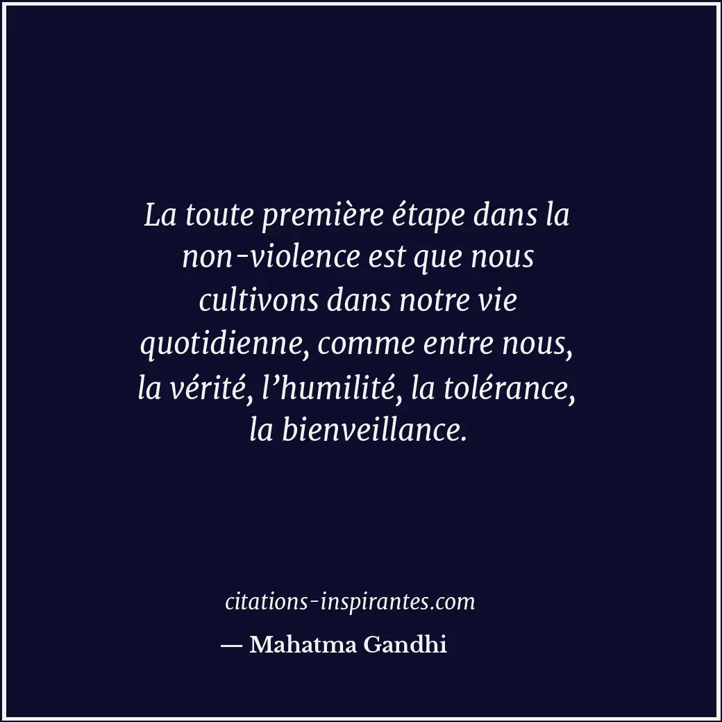 Citation de Mahatma Gandhi
