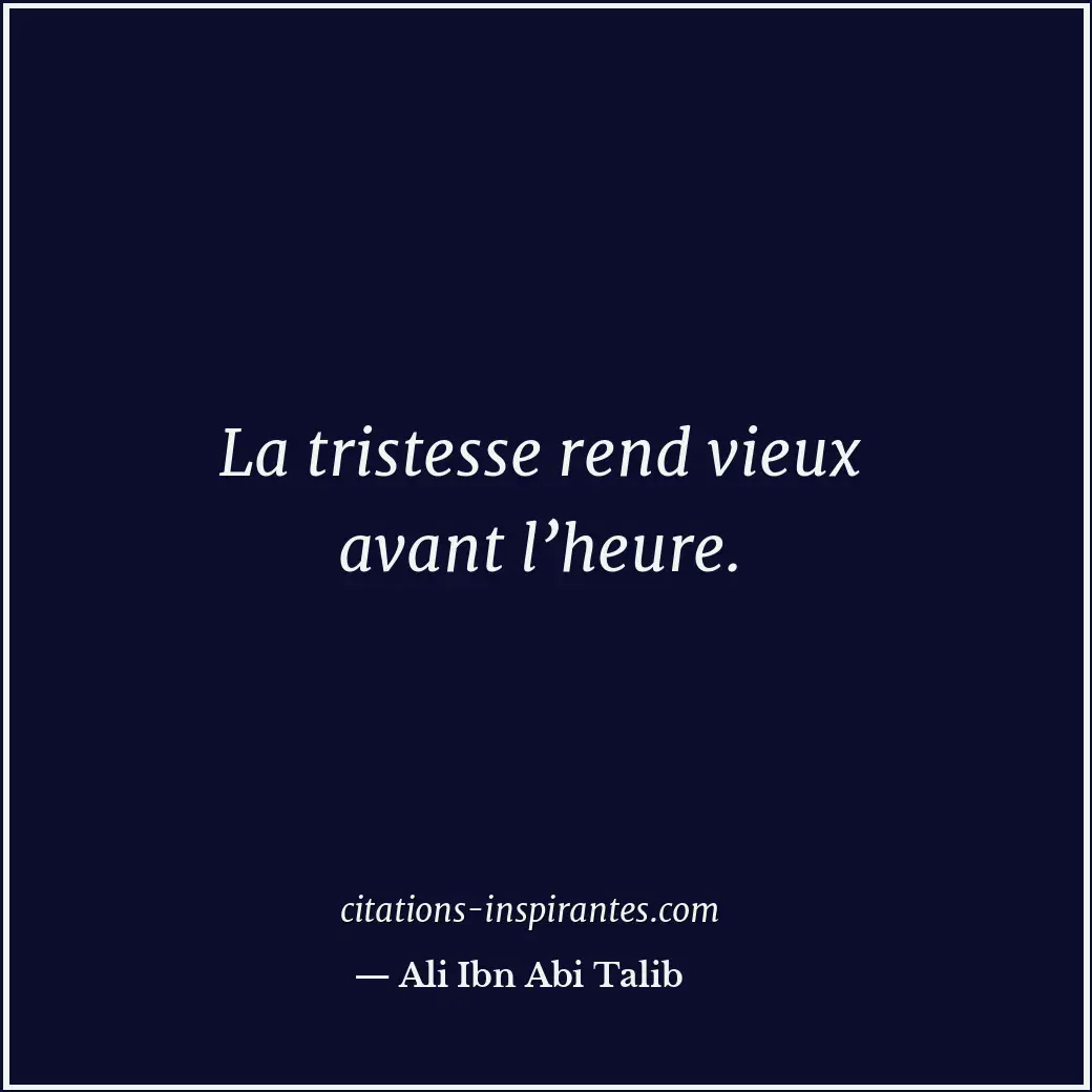 Citation de Ali Ibn Abi Talib