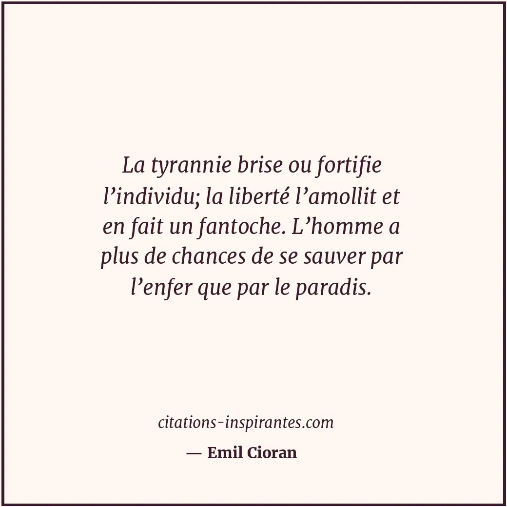 Citation de Emil Cioran