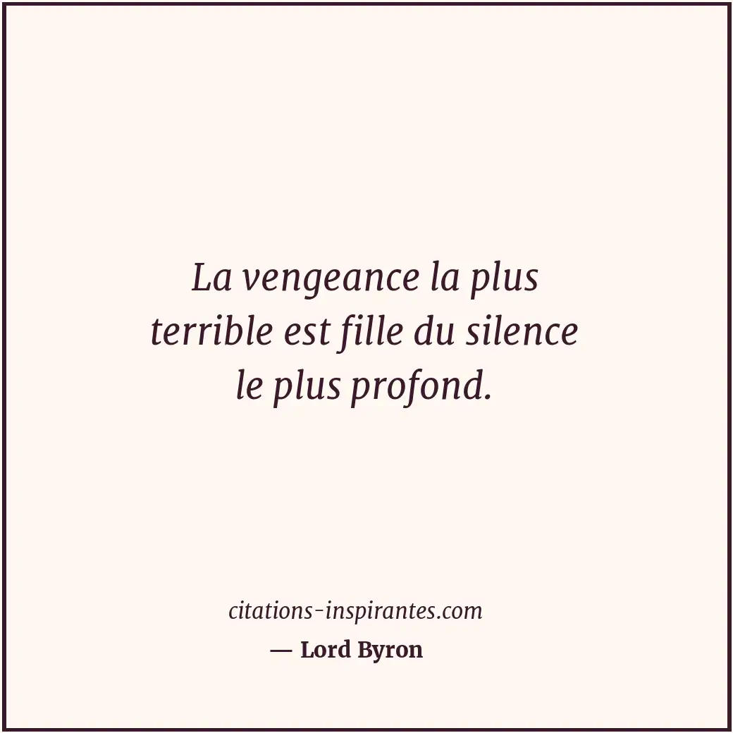 Citation de Lord Byron