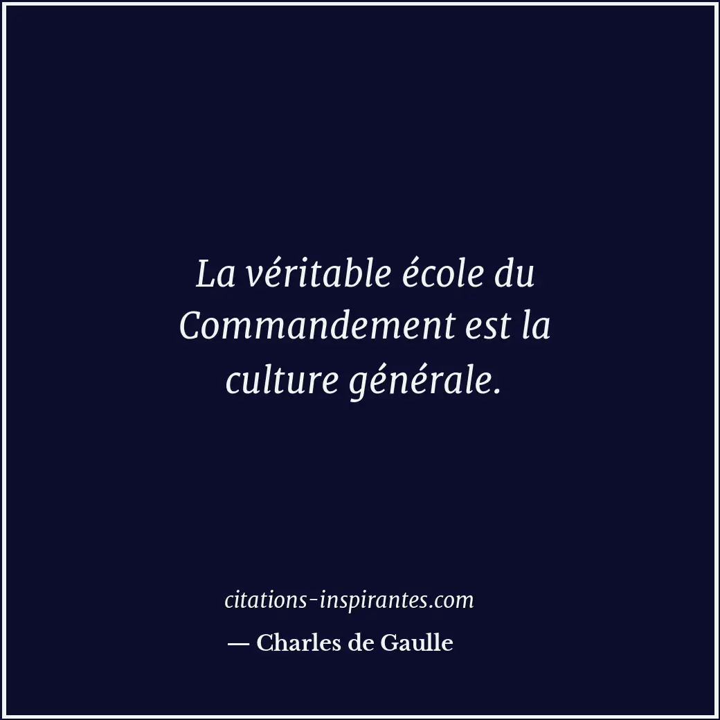 Citation de Charles de Gaulle