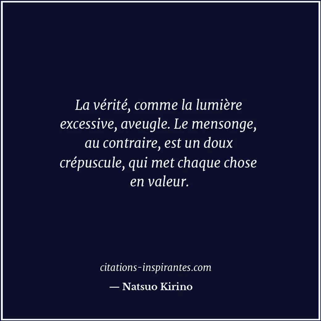 Citation de Natsuo Kirino