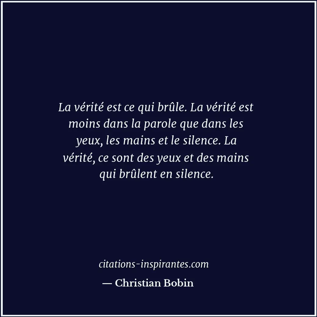 Citation de Christian Bobin