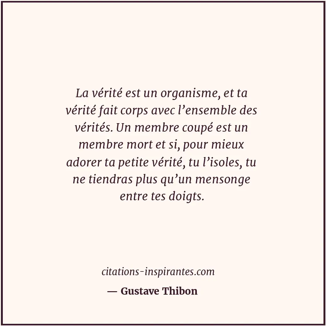 Citation de Gustave Thibon