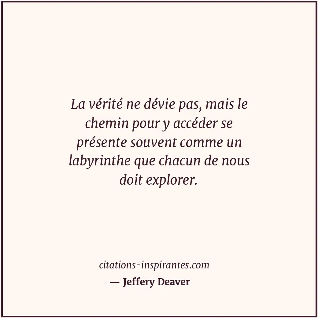 Citation de Jeffery Deaver