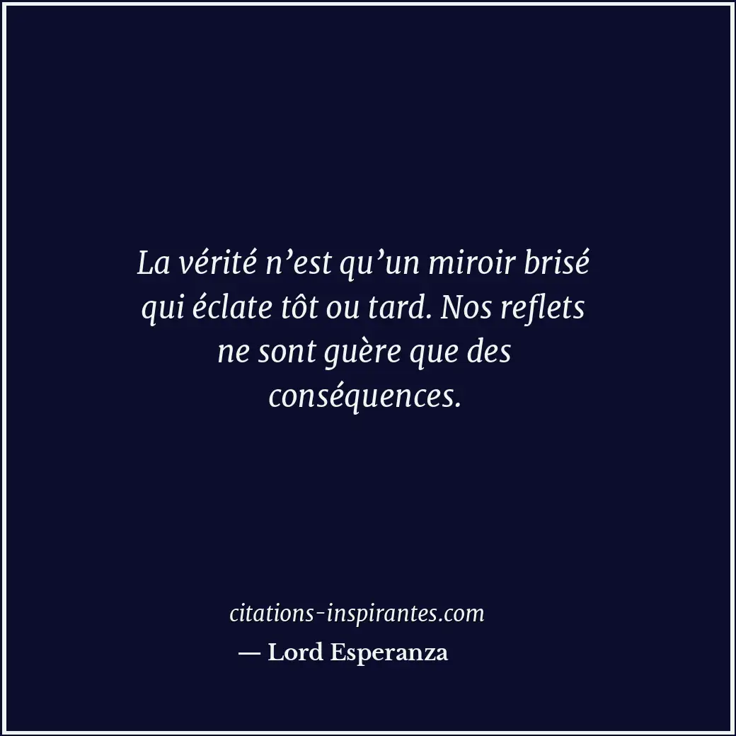 Citation de Lord Esperanza