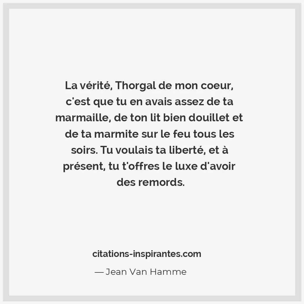 Citation de Jean Van Hamme
