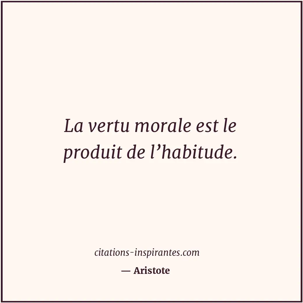 Citation de Aristote