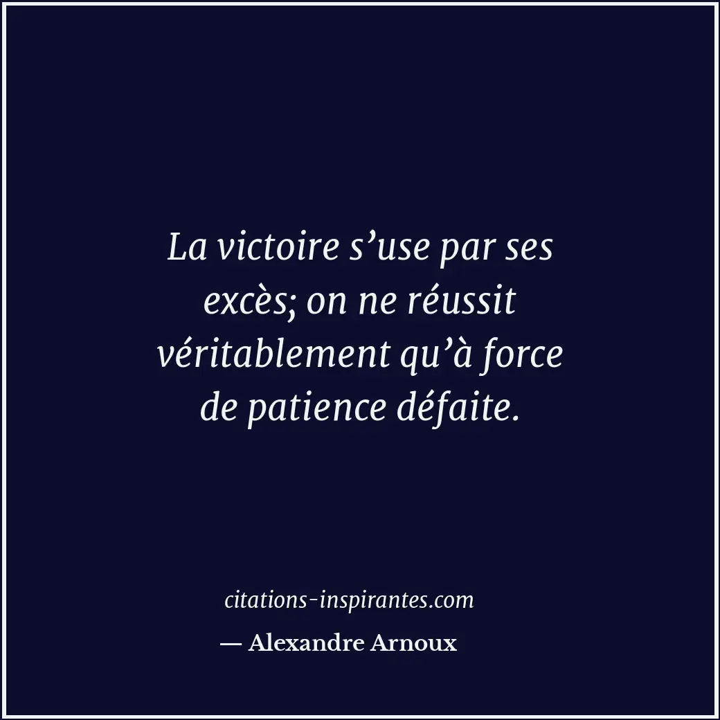 Citation de Alexandre Arnoux
