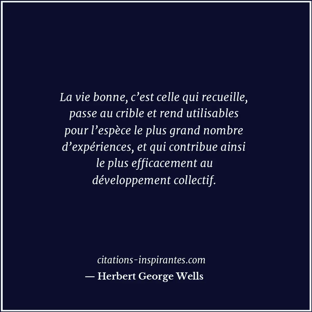 Citation de Herbert George Wells